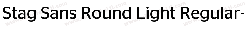 Stag Sans Round Light Regular字体转换